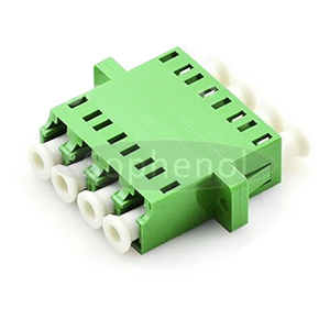 LC APC-LC APC Singlemode Quad Plastic Fiber Optic Adapter