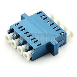 LC-LC Singlemode Quad Plastic Fiber Optic Adapter