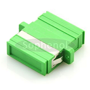 SC APC-SC APC Singlemode Duplex Plastic Fiber Optic Adapter