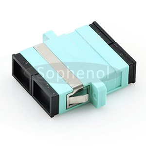 SC-SC 10G OM3 Duplex Plastic Fiber Optic Adapter