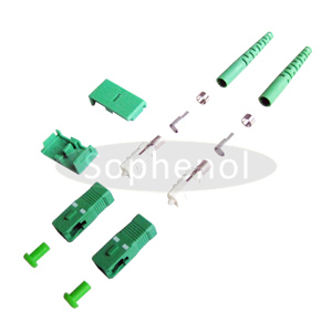 SC APC UPC Singlemode 9/125um Duplex Boot Size Fiber Optic Connector