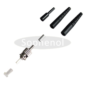 ST UPC Singlemode 9/125um Simplex Boot Size Fiber Optic Connector