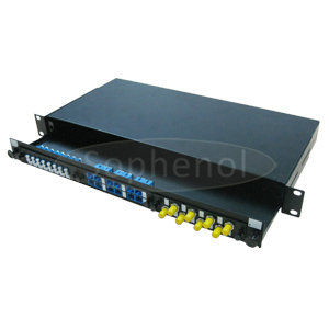 1U Rack Mount Fiber Patch Panel, LC/SC/ST/FC Ports Available