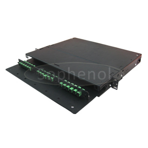 1U Premium Sliding Patch Panel with Rall, LC/SC/ST/FC Ports Available