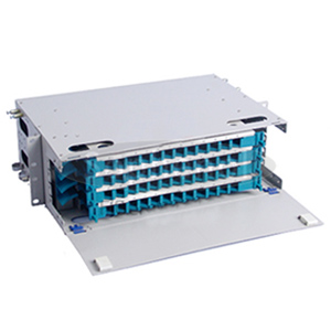 48 Fibers ODF Rack Mount Distribution Box with 4 Tray 12F Splice