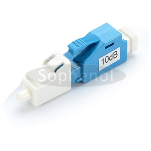 LC Singlemode Fixed Fiber Optic Attenuator Male-Female 1~30dB Optional