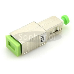 SC APC Singlemode Fixed Fiber Optic Attenuator Male-Female 1~30dB Optional