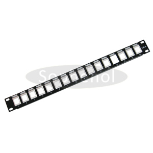 1U Blank Patch Panel 16 Ports