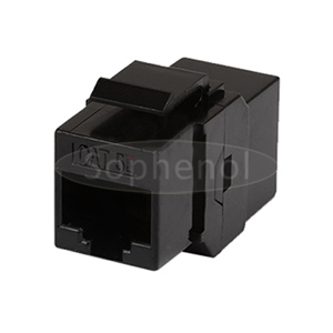 CAT5E UTP Inline Coupler RJ45-RJ45 Keystone Type Black