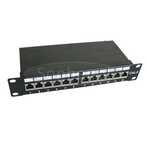 10 inch 12 Ports CAT5E FTP Patch Panel, Krone IDC