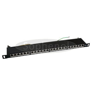 0.5U - CAT5E FTP High Density 24 Ports Patch Panel,Dual IDC