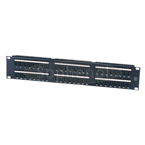 CAT6 UTP 48 Ports Patch Panel With Shutter Door and Label Mark
