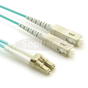SC - LC OM3 10G 50/125 Duplex Multimode OFNR Fiber Patch Cable