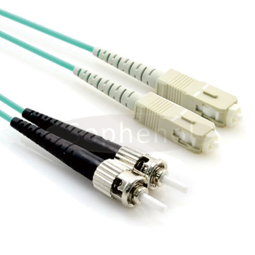 SC - ST OM3 10G 50/125 Duplex Multimode OFNR Fiber Patch Cable