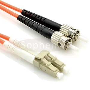 ST - LC 62.5/125 OM1 Duplex Multimode OFNR Fiber Patch Cable