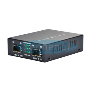 Multimode to SingleMode 550M/20KM 850nm/1310nm SFP Gig E  Fiber Media Converter