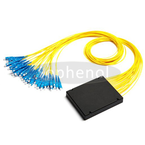 1X24 PLC Splitter with ABS Module, input & output 3.0mm with SC Fiber Connectors